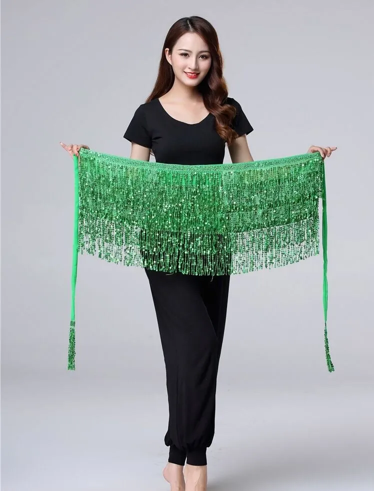 14 Inch Wrap Round Sequin Skirt