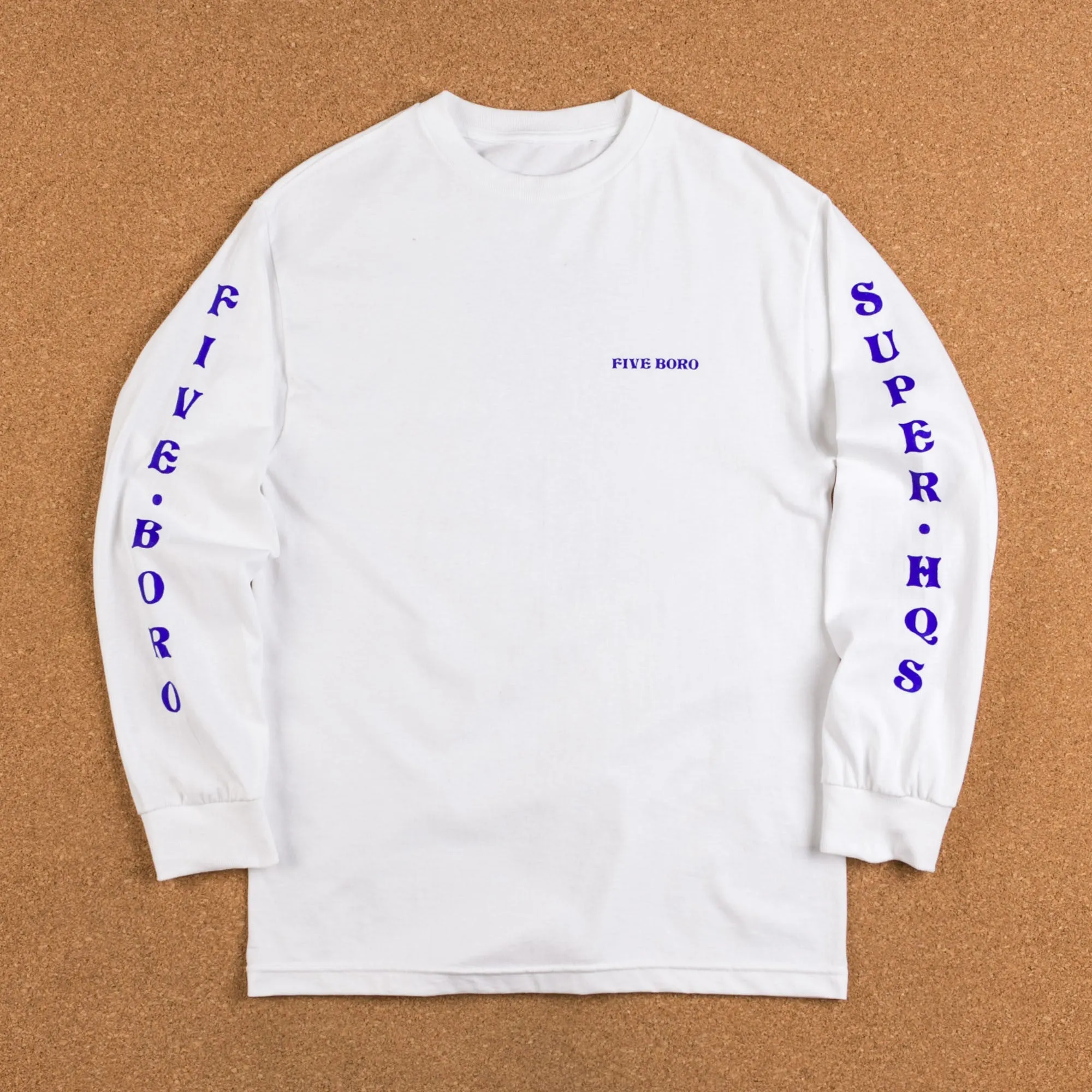 5Boro Dragon Long Sleeve T-Shirt - White