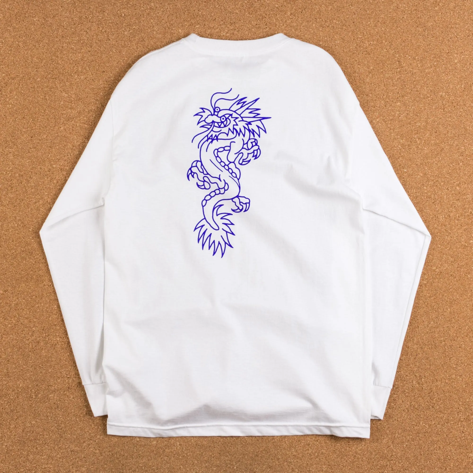 5Boro Dragon Long Sleeve T-Shirt - White