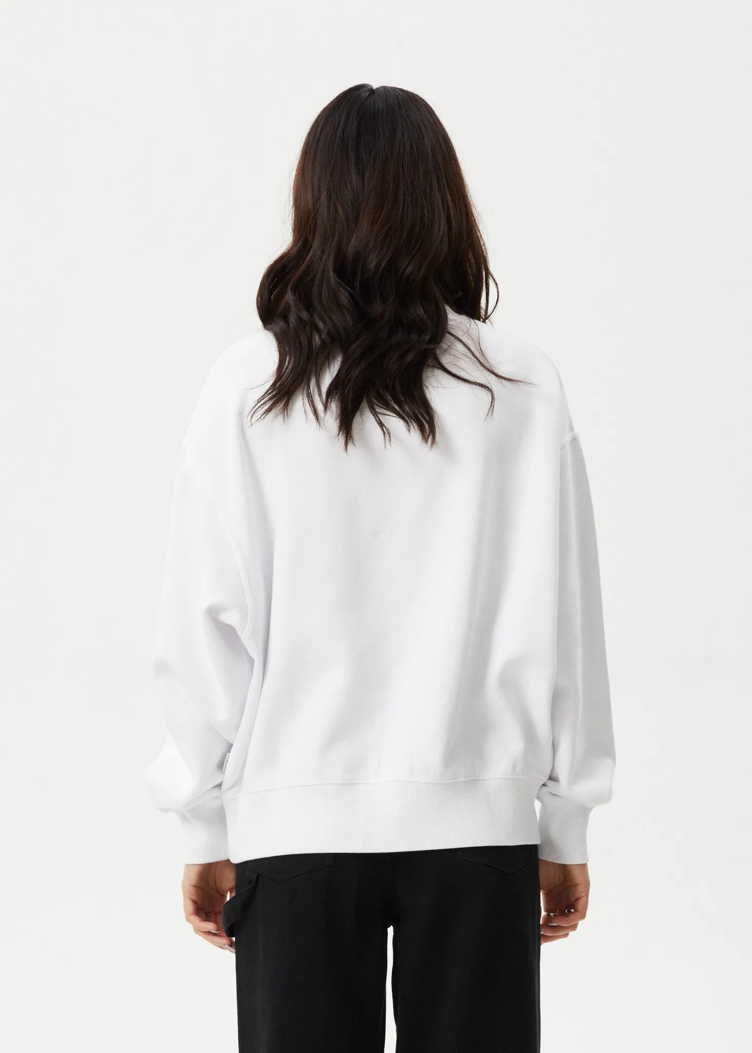 AFENDS Womens Bloom - Crew Neck - White