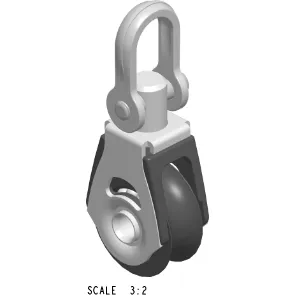 Allen Dynamic Single Block with Swivel A-2020SC 20mm