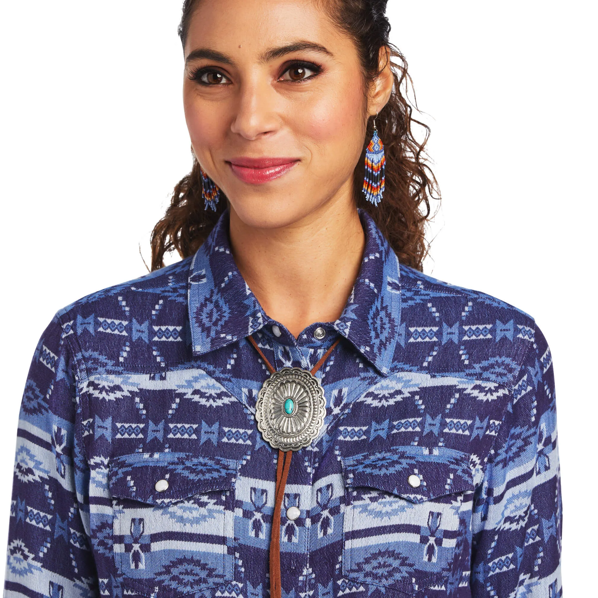 ARIAT Women's Real Oceanic Snap LS Shirt 10040707