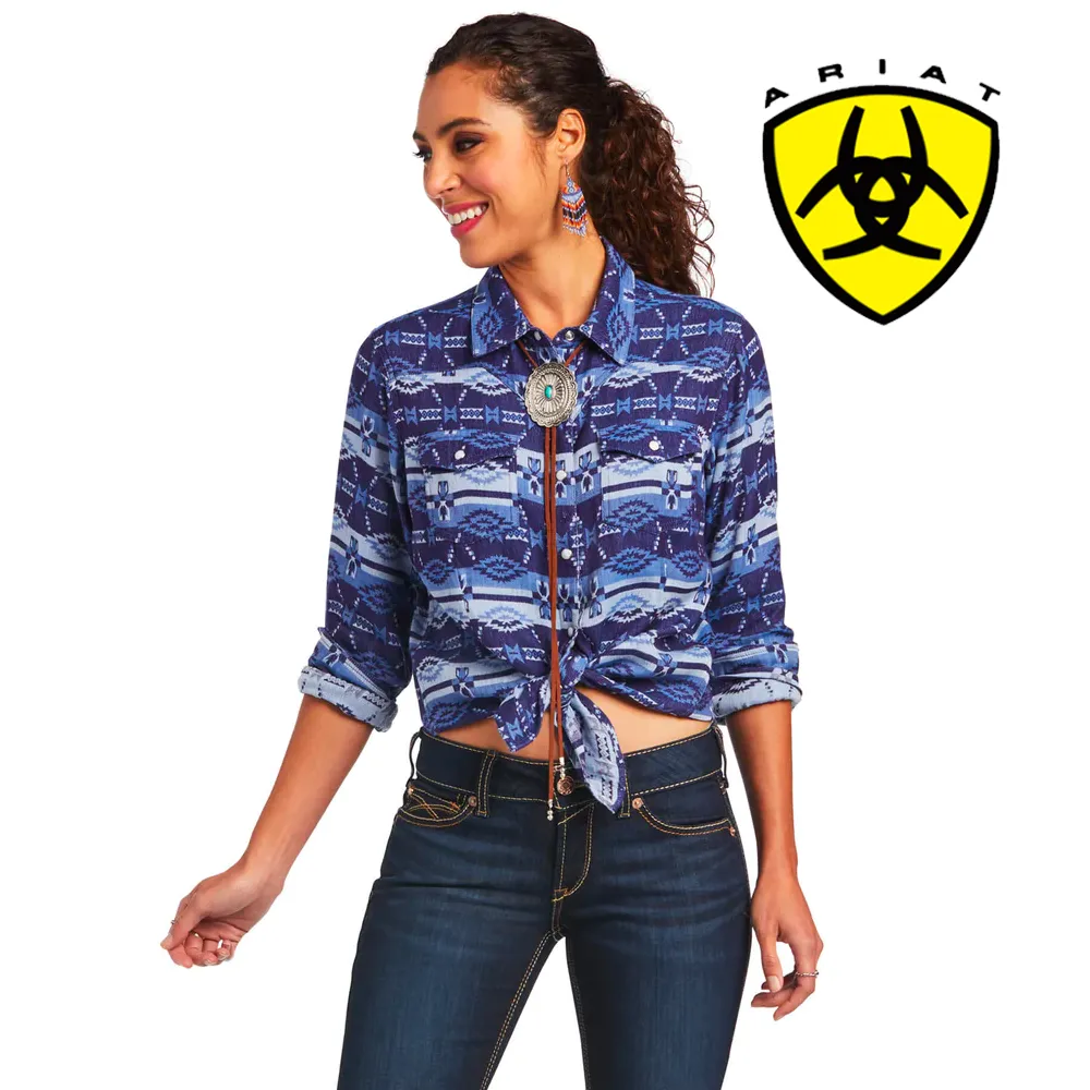 ARIAT Women's Real Oceanic Snap LS Shirt 10040707