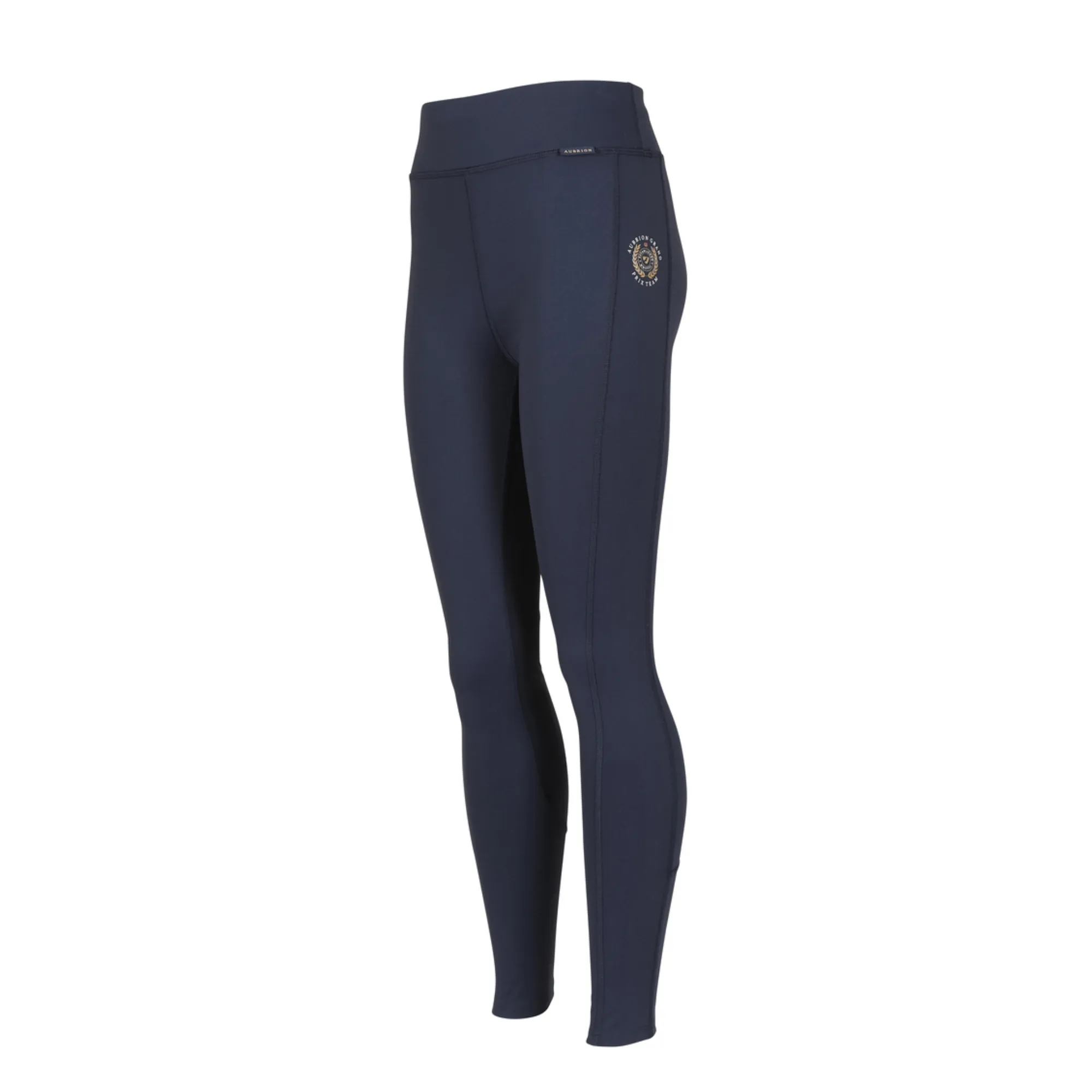 Aubrion Young Rider Team Non-Stop Tights - Navy