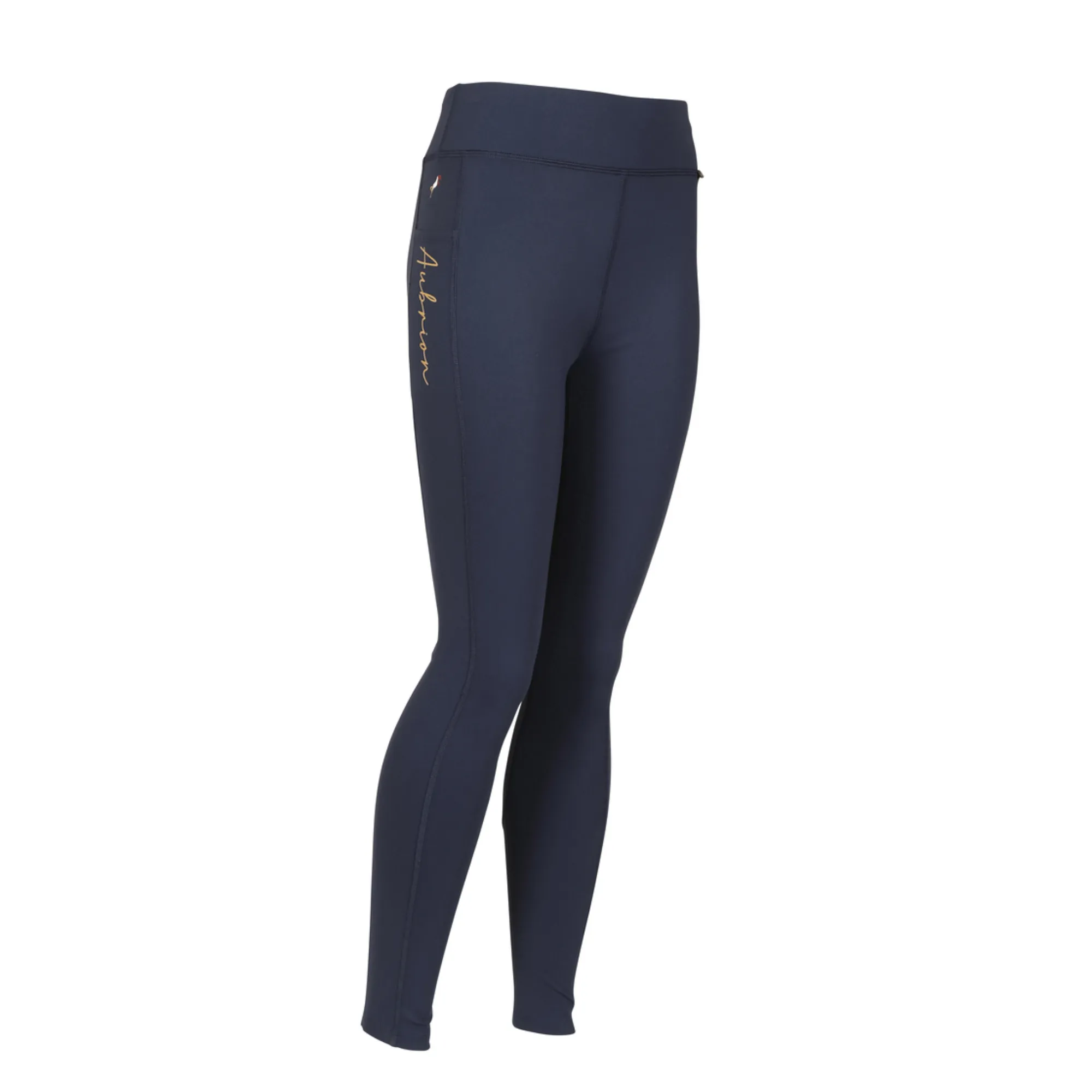 Aubrion Young Rider Team Non-Stop Tights - Navy