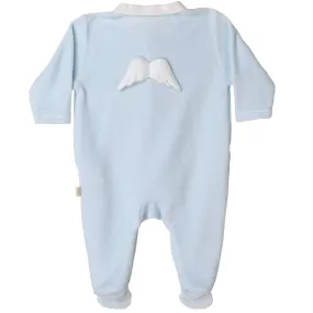 Baby Blue Angel Footie