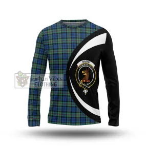 Baird Ancient Tartan Long Sleeve T-Shirt with Family Crest Circle Style