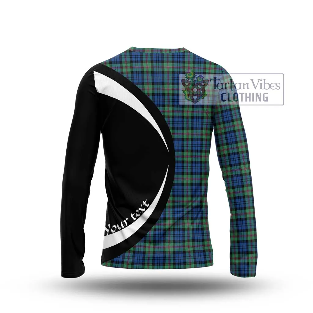 Baird Ancient Tartan Long Sleeve T-Shirt with Family Crest Circle Style