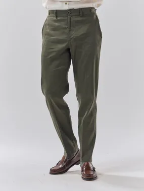 Batch 05 - Mens Bottle Green Linen Trouser