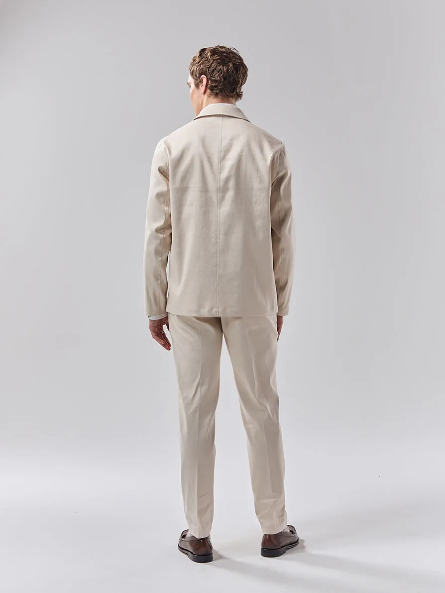 Batch 05 - Mens Cream Linen Suit