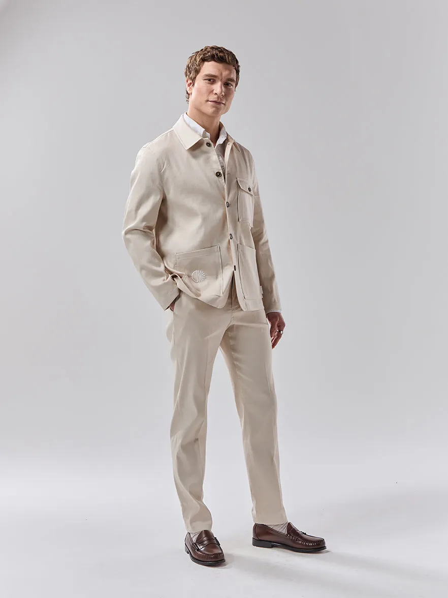 Batch 05 - Mens Cream Linen Suit