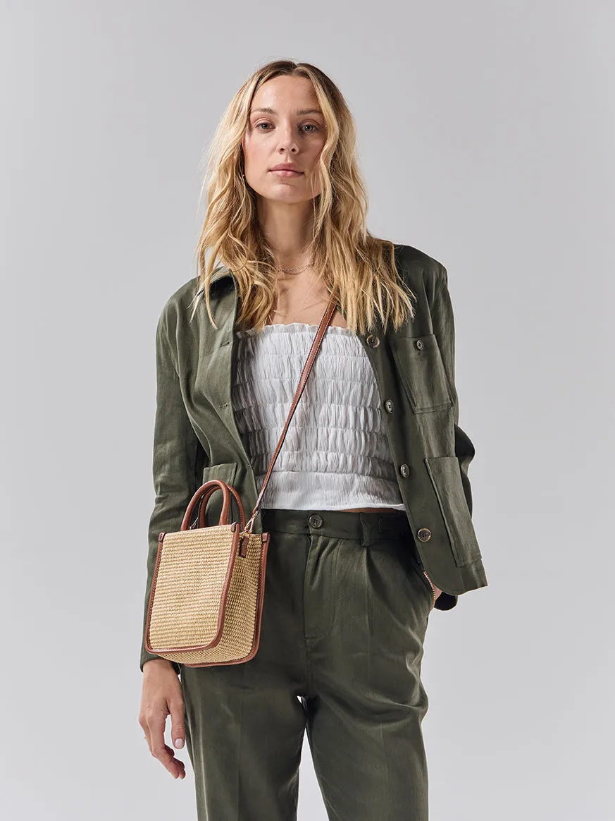 Batch 05 - Womens Bottle Green Linen Jacket