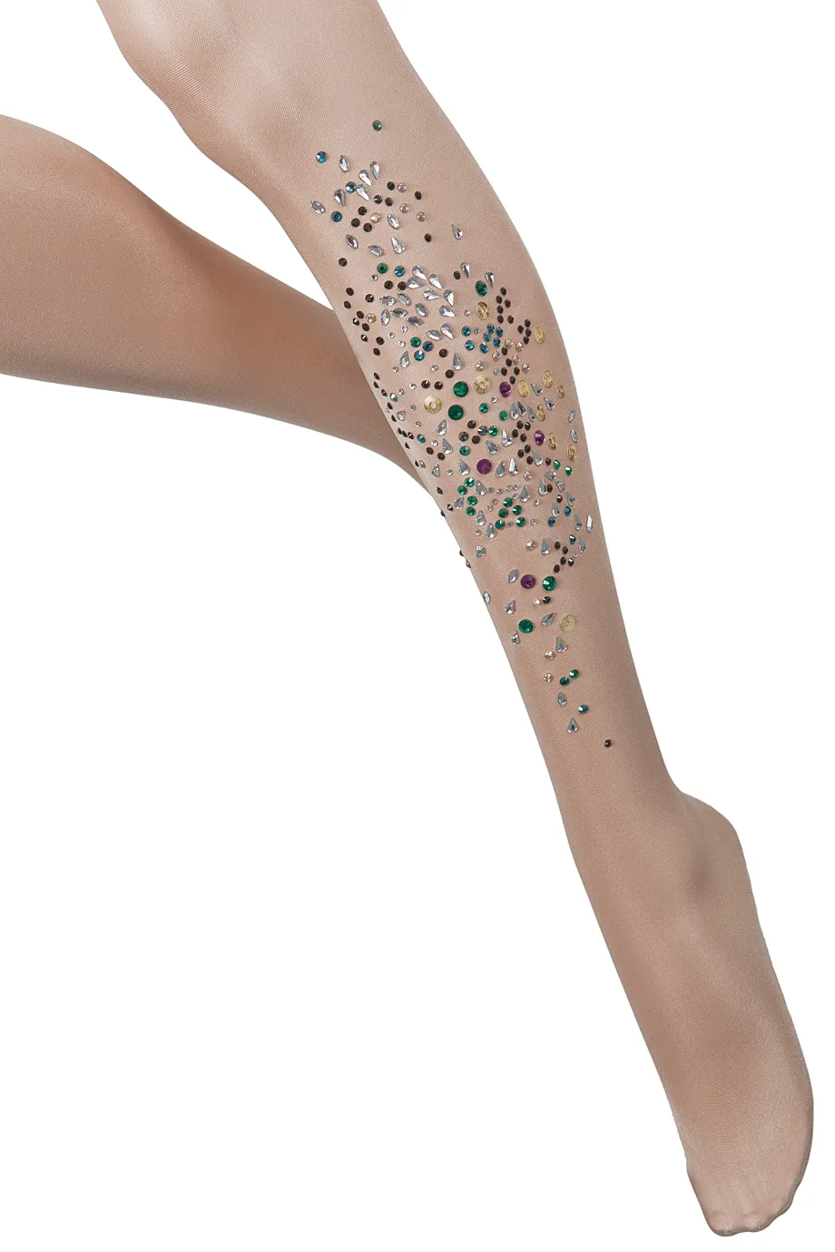 BEBAROQUE ELIZAVITA Swarovski Nude Tights