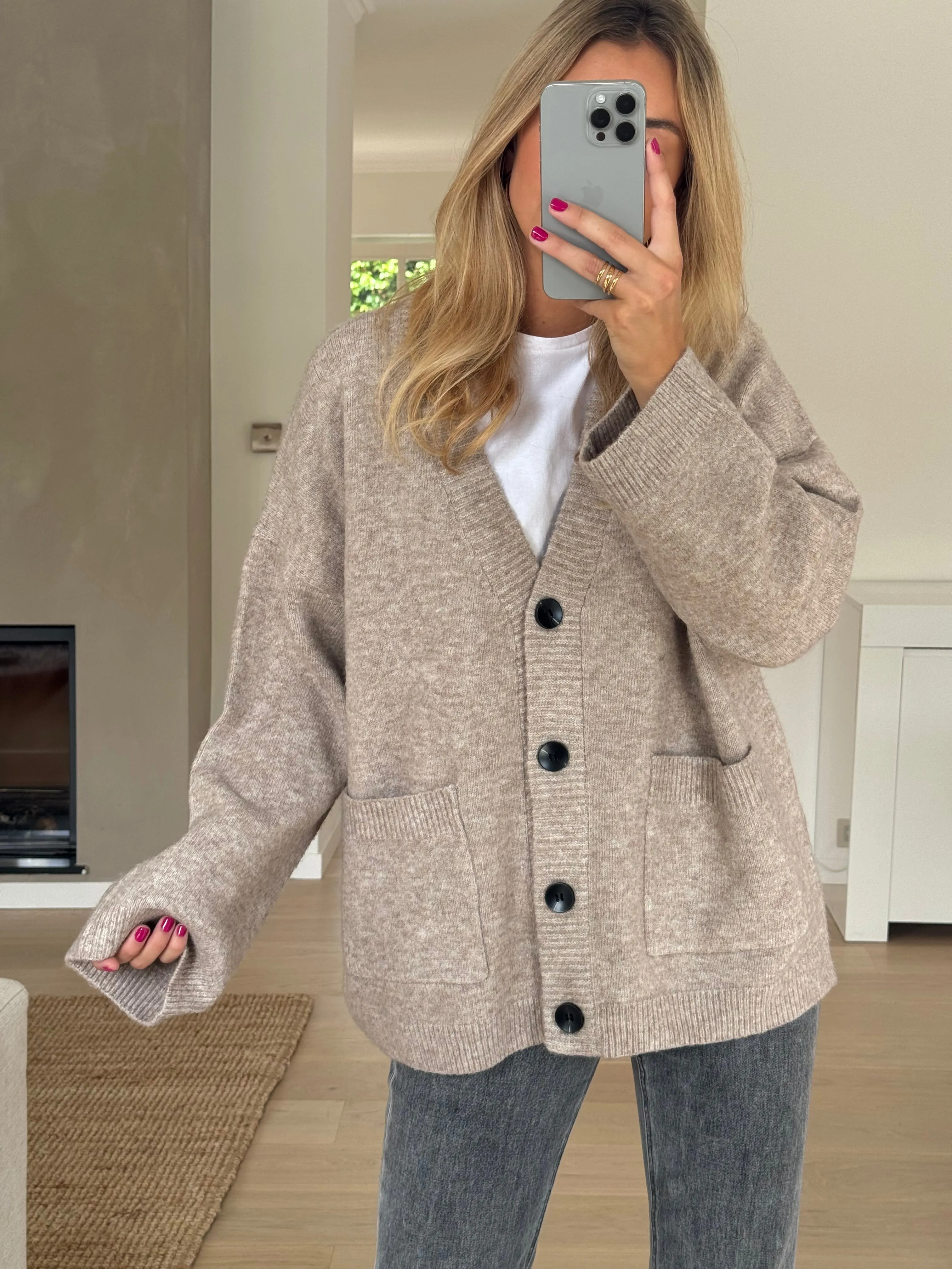 Beige Marta Cardigan