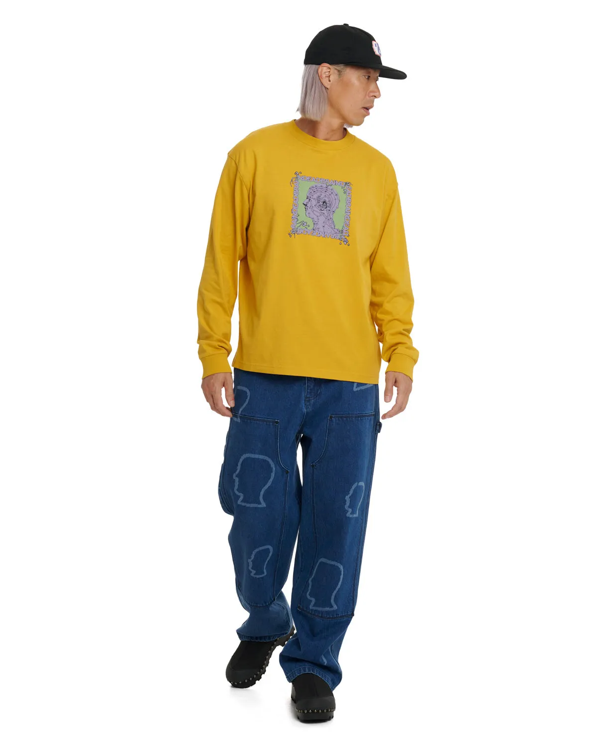 Brain Scanner Long Sleeve - Mustard