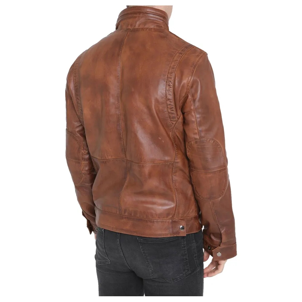 Brown Leather Jacket Mens