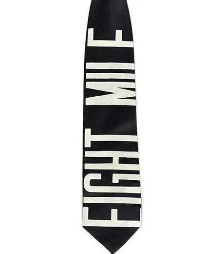 Bus Scroll Necktie: Eight Mile, Microfiber