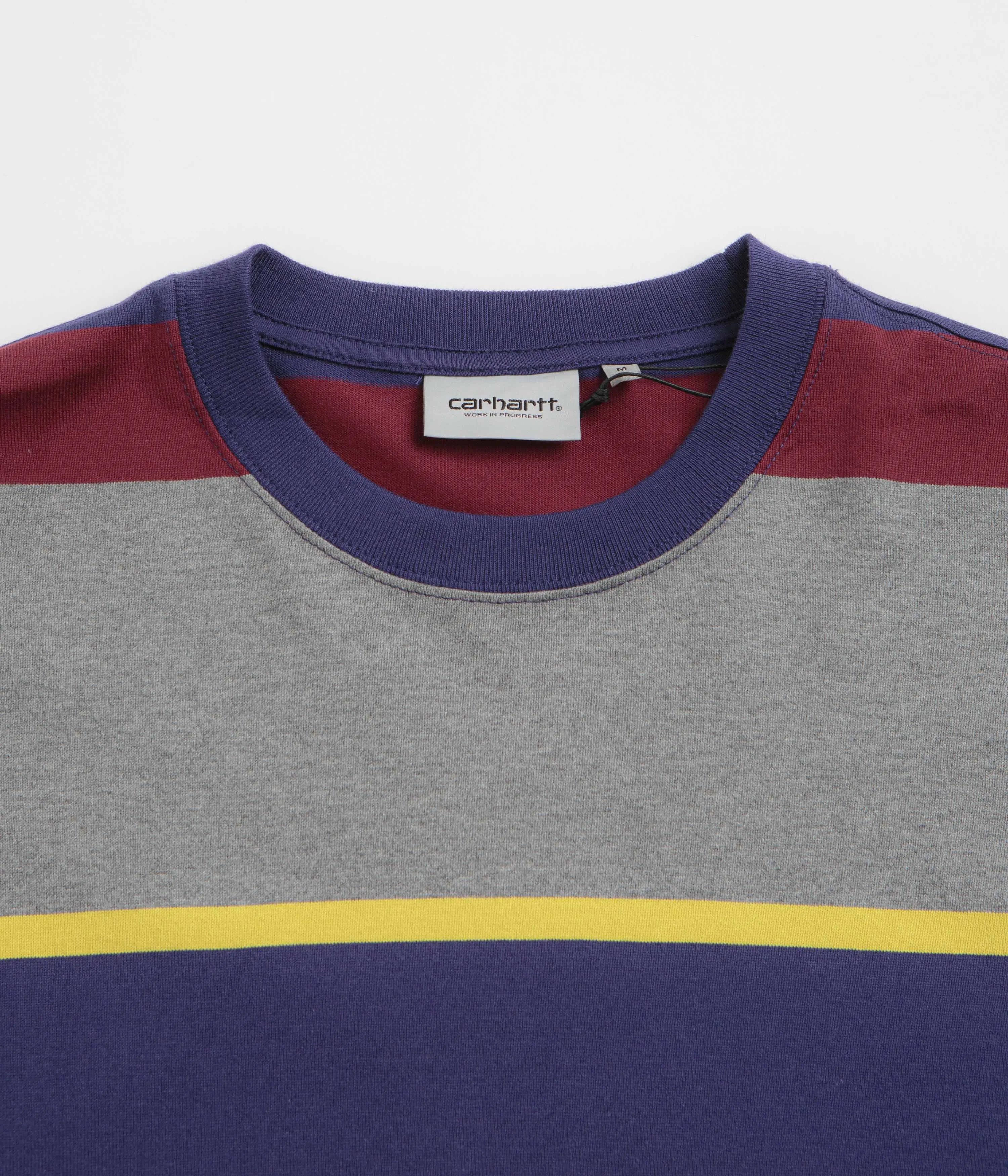 Carhartt Sundling Long Sleeve T-Shirt - Sundling Stripe / Aura