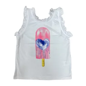 Chaser Heart Popsicle Ruffle Tank