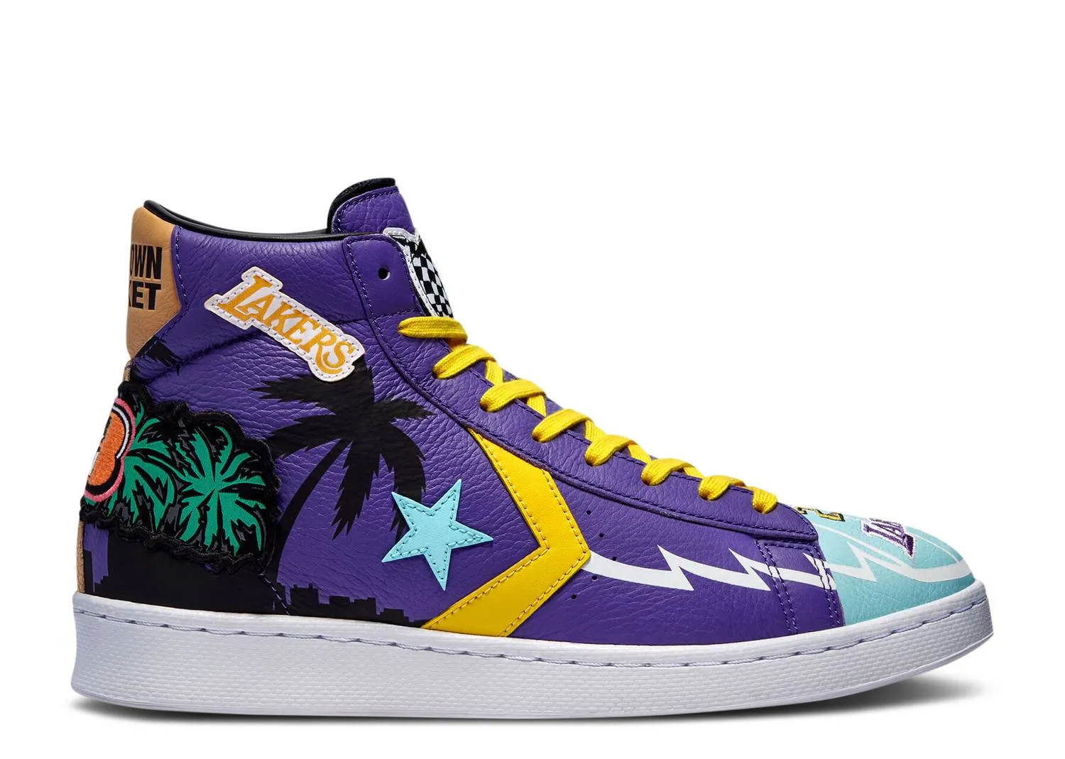 CHINATOWN MARKET X CONVERSE PRO LEATHER HIGH "LAKERS CHAMPIONSHIP JACKET" 171240C