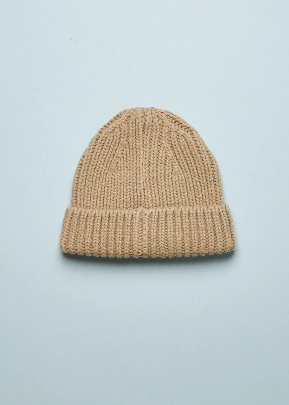 CHUNKY KNIT BEANIE - OLIVE