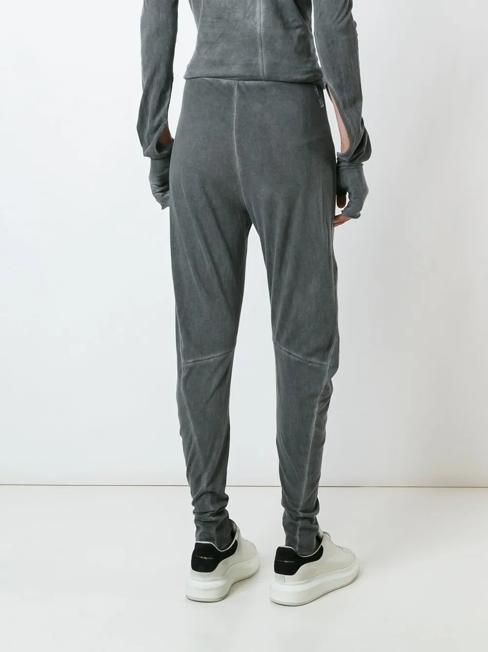 Cotton Cashmere Slim Pant Grey