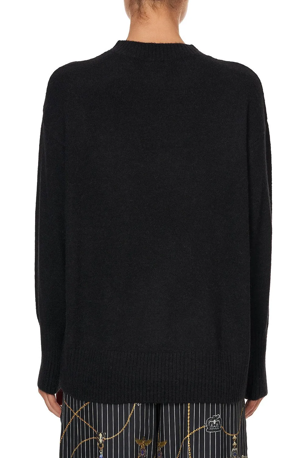 CREW NECK JUMPER PUNK OF PRIMROSE