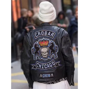 Crobar Chicago Crew Black Leather Jacket