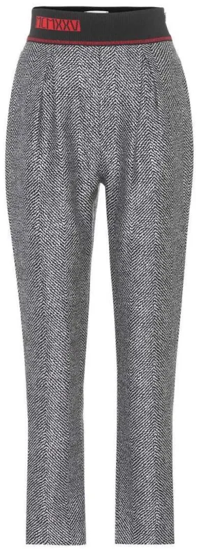 Cropped Wool Trousers