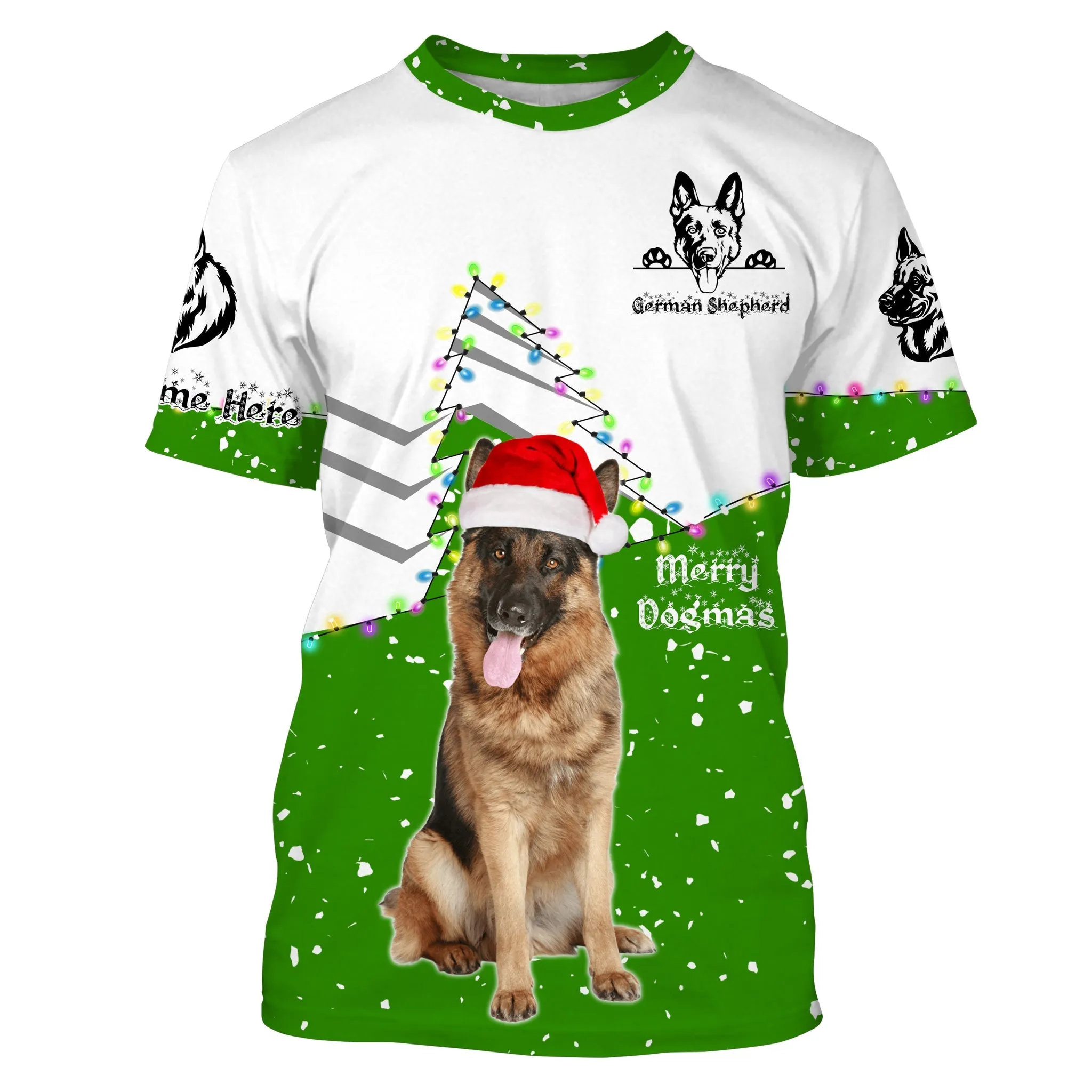 Cute Funny German Shepherd Christmas 3D Long Sleeve Shirt Styles To Choose For Dog Lovers