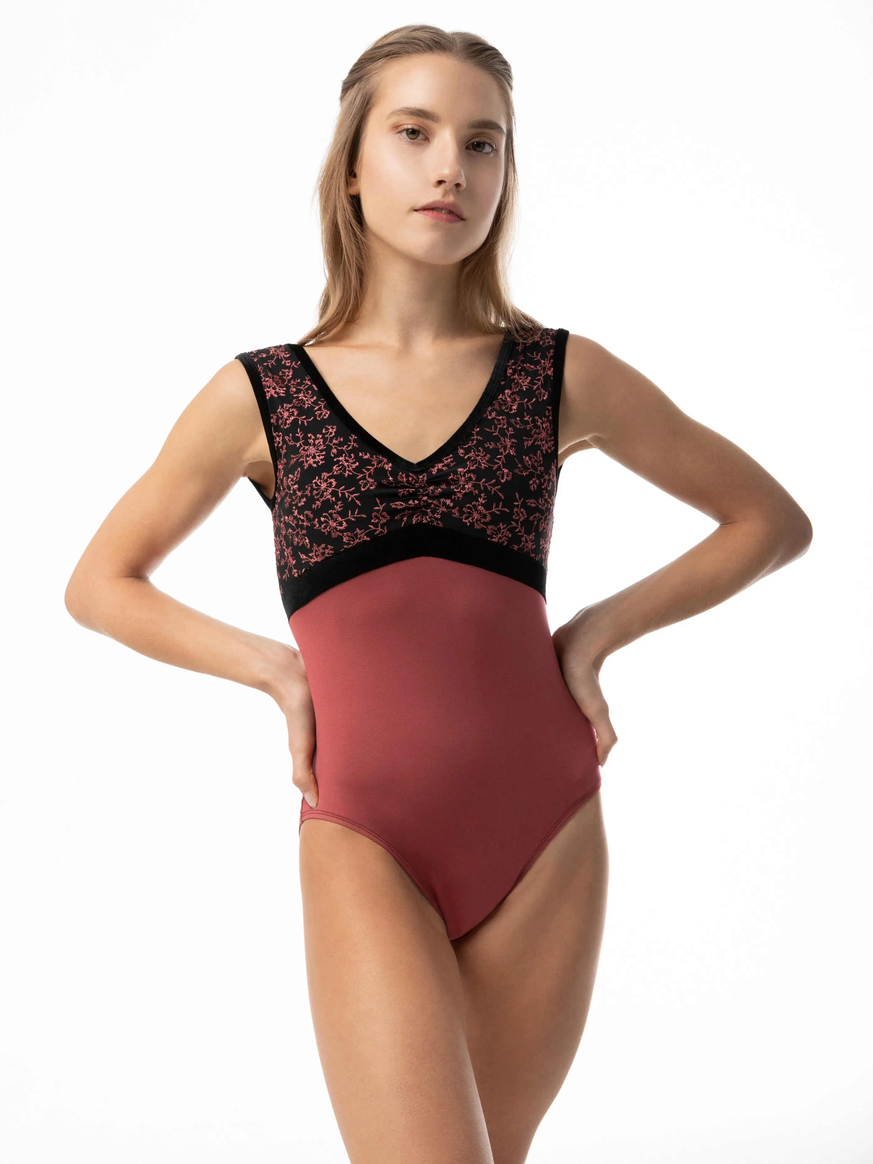 Darling Pinch Front Tank Leotard