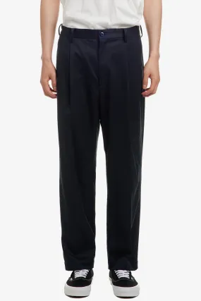 DOUBLE PLEATED CHINO TROUSERS