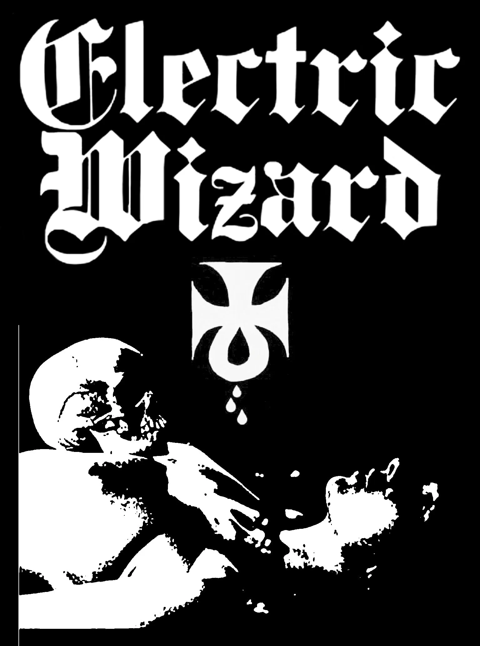 Electric Wizard Black Mass Black Denim Doom Metal Vest Cut-Off Battle Jacket Satanic Priestess