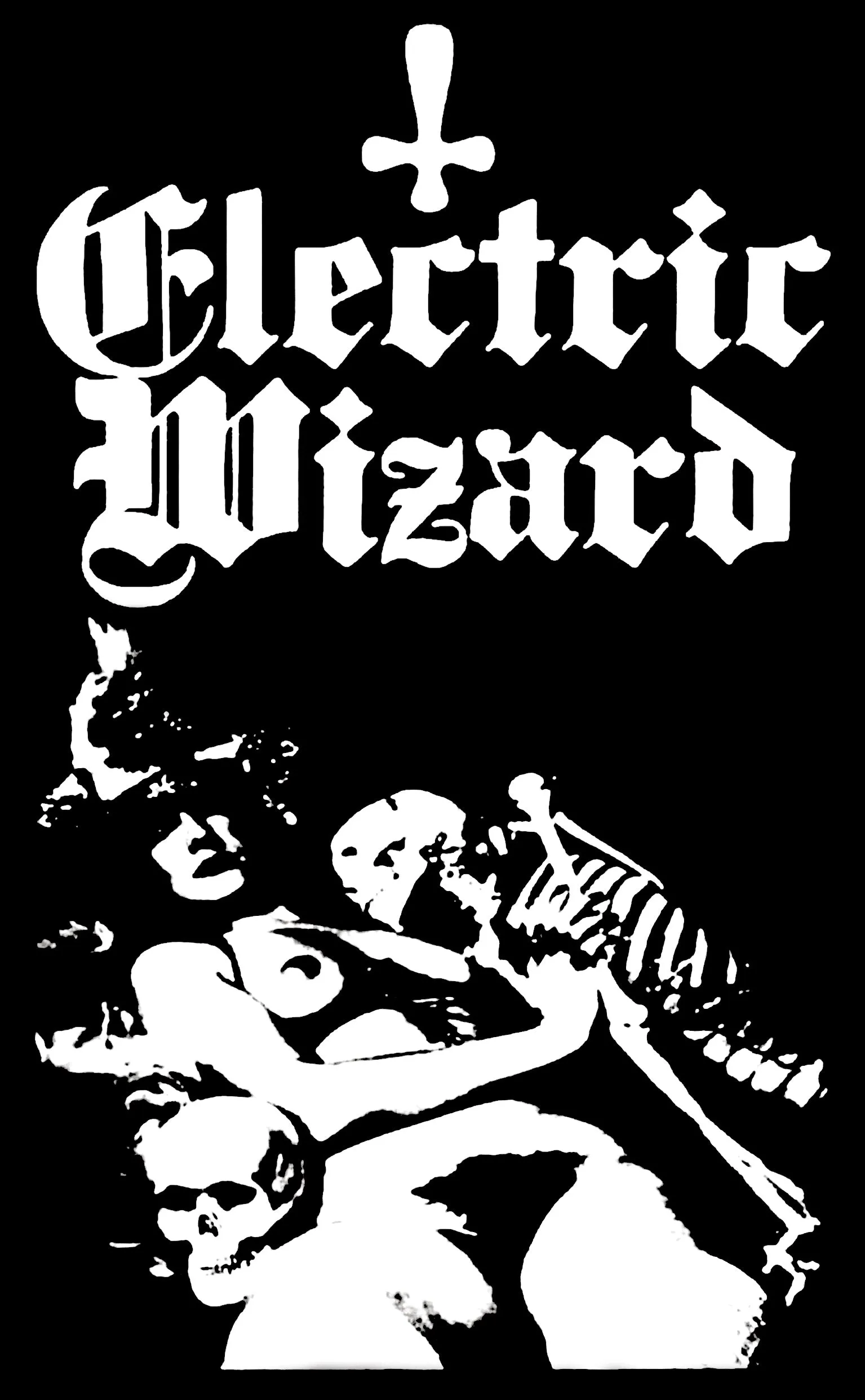 Electric Wizard Black Mass Black Denim Doom Metal Vest Cut-Off Battle Jacket Satanic Priestess