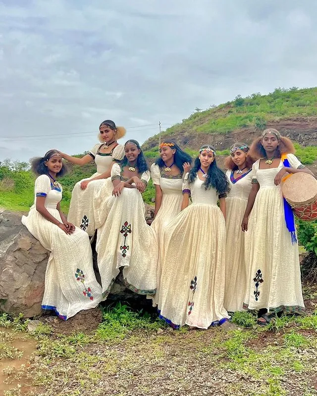 Elegant Ethiopian Traditional Dress Simple Ashenda  Dress Ethiopian Dress