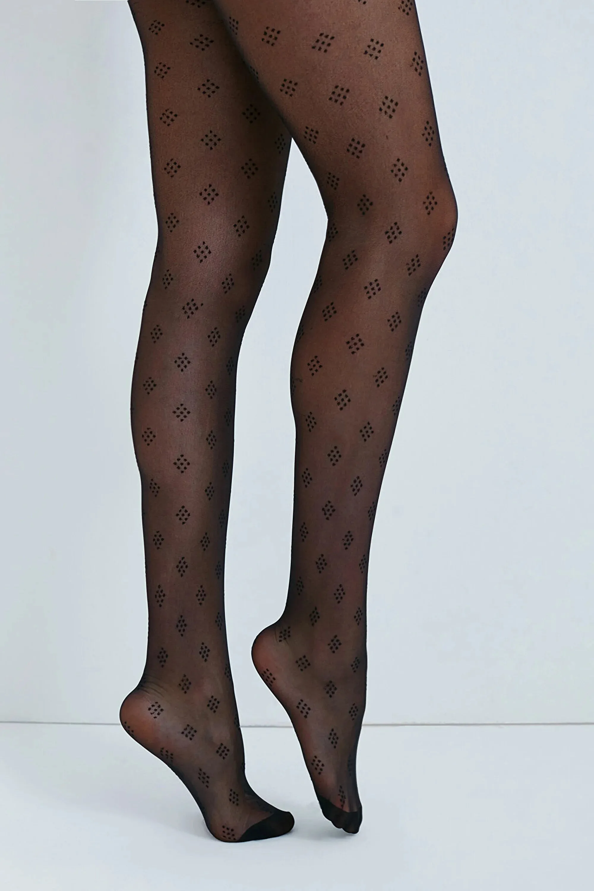 Fashion Tights, Dice Pattern 30DEN