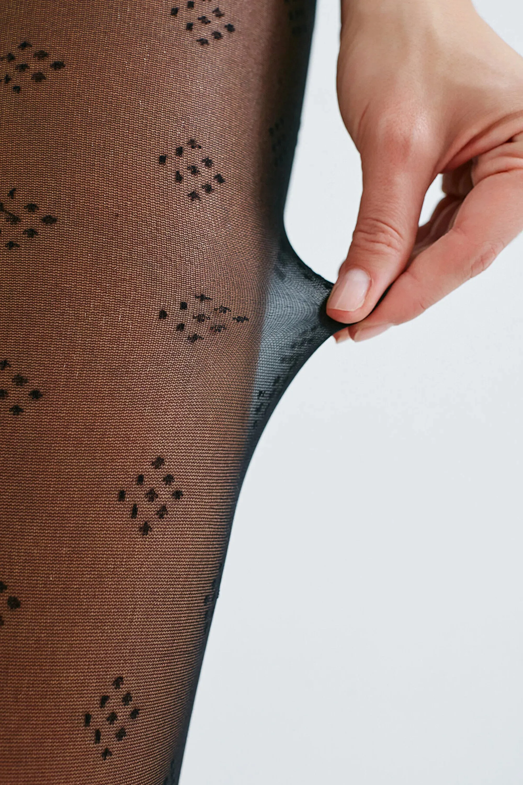 Fashion Tights, Dice Pattern 30DEN