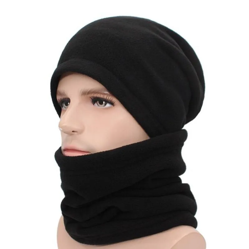 Felt Beanie with Optional Neck Gaiter