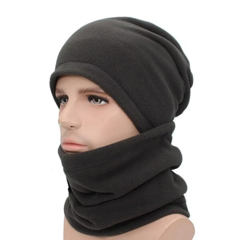 Felt Beanie with Optional Neck Gaiter