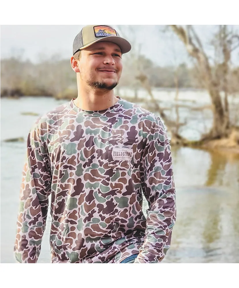 Fieldstone - Dry -Fit Pocketed LS Camo Tee