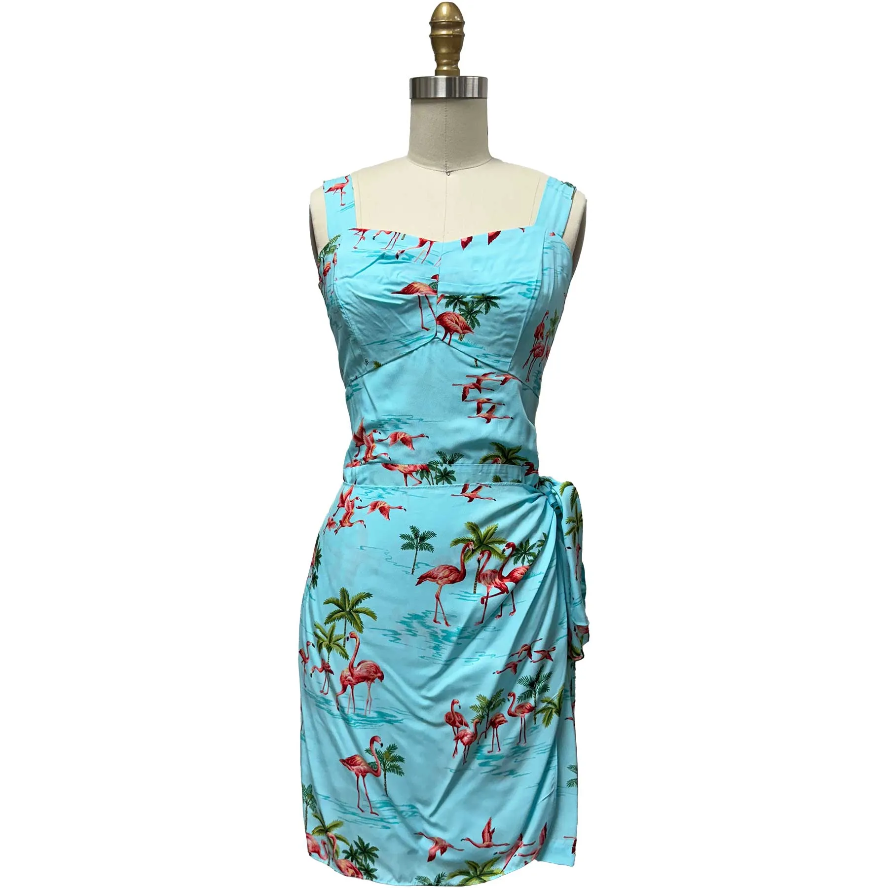 Fine Flamingos Lagoon Sarong Dress