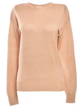 Fine Knit Ivory Jumper - S