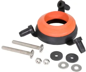 Fluidmaster 2602G-008-P10 Universal Tank-to-Bowl Gasket System, 2 in Dia, Rubber/Stainless Steel, Black/Red :CD: QUANTITY: 1