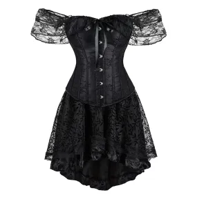 Funki Buys | Dresses | Women's Punk Cosplay Corset Skirt Set