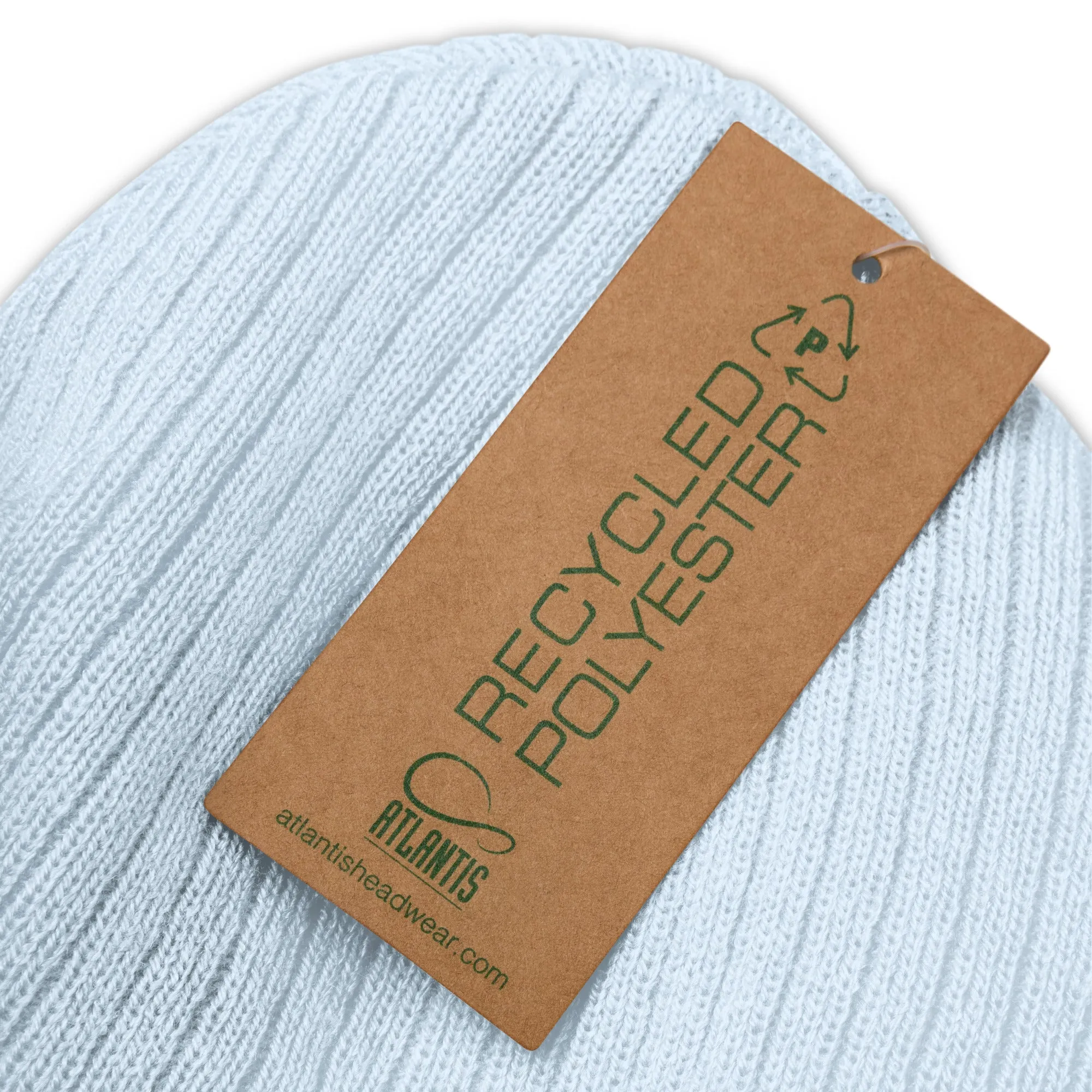 Greek Evil Eye Ribbed Embroidered Beanie
