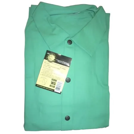 Green FR Welding Jacket 30" Large