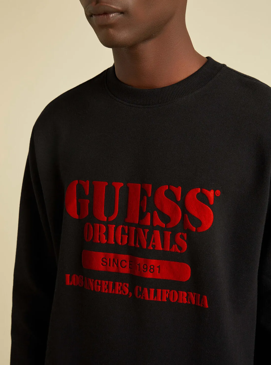 GUESS Originals Kit Smith Jumper in Black