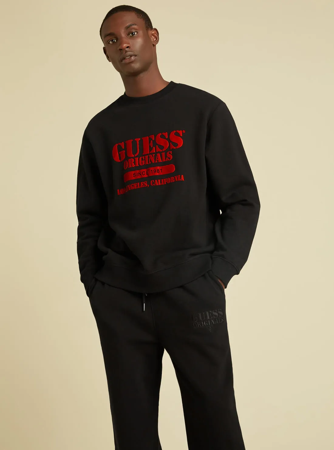 GUESS Originals Kit Smith Jumper in Black