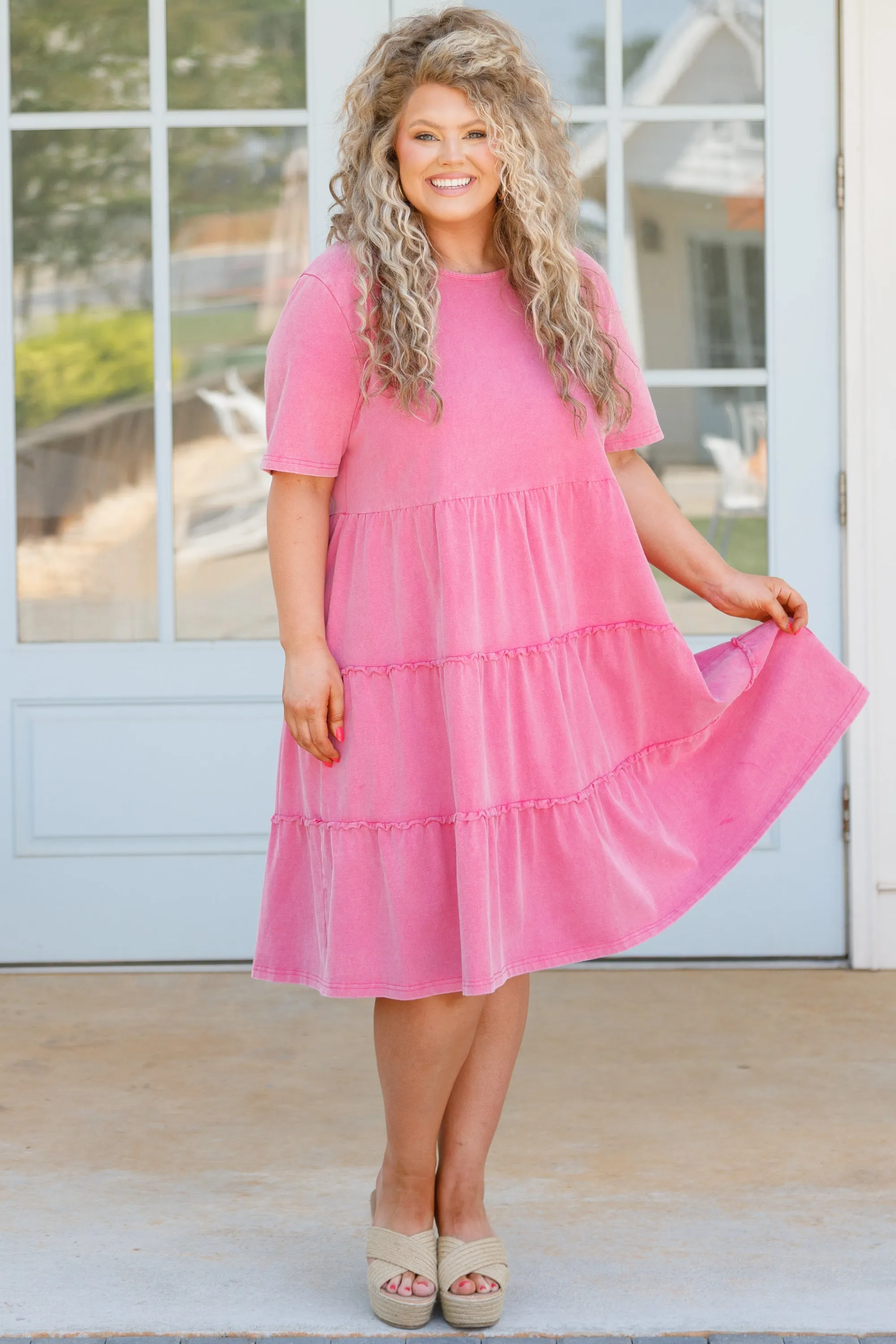 Happier Forever Dress, Pink