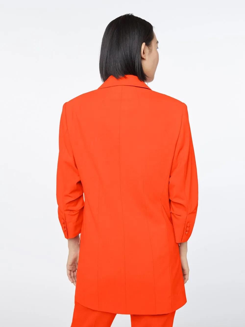 Imaan x FRAME Darted Blazer -- Poppy